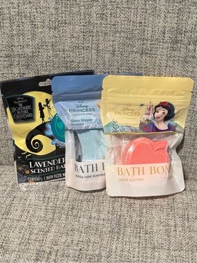 Disney Princess set of 3 Bath Bombs